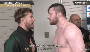 More Ospreay/Newman tensions during United Empire's backstage interview after Wrestling Dontaku 2026