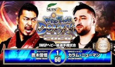 Shingo Takagi vs Callum Newman LIVE in English 5/4 on NJPW WORLD!