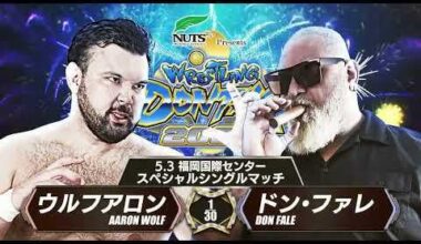 Aaron Wolf vs Don Fale LIVE in English 5/3 on NJPW World!