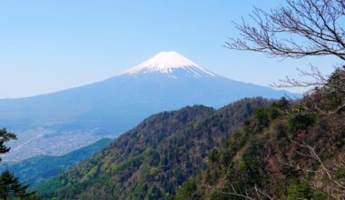 The rewarding views after a 4.5 hour hike up Mount Mitsutoge