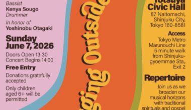 Free concert by Tokyo Embassy Choir 7/7 at Yotsuya Civic Hall