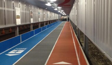 The walkway to Narita Terminal 3 shortly after it was built