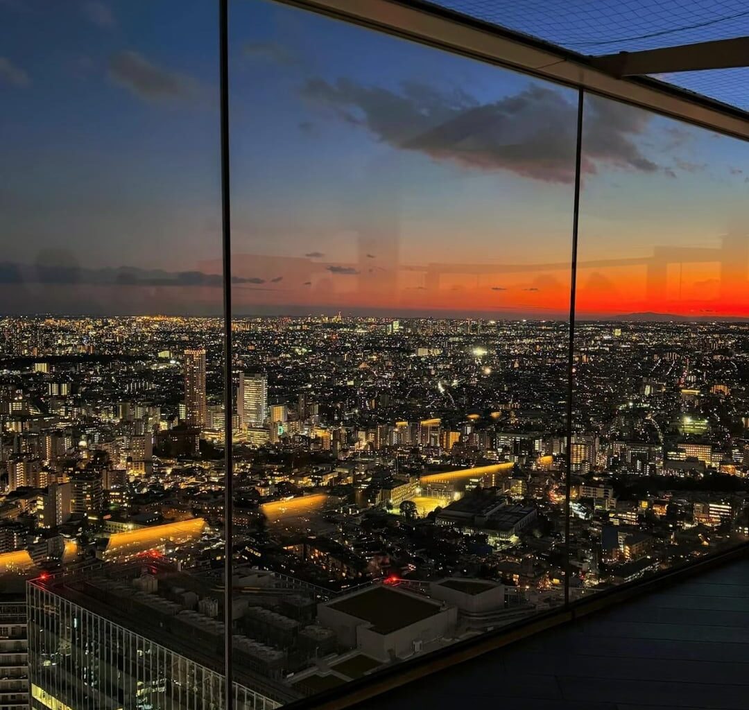 Sunset over Tokyo and Mt. Fuji from Shibuya Sky 🌇 [OC]