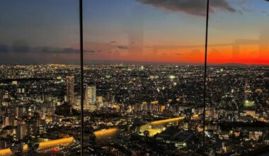 Sunset over Tokyo and Mt. Fuji from Shibuya Sky 🌇 [OC]