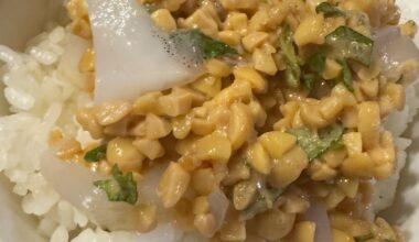 squid natto rice