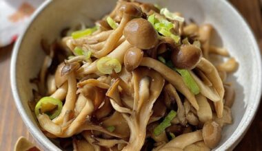 Miso-Glazed Mushrooms with Green Onion