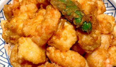 Bite-sized Tempura Rice Bowl