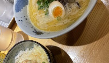 Chicken paitan ramen in Kobe