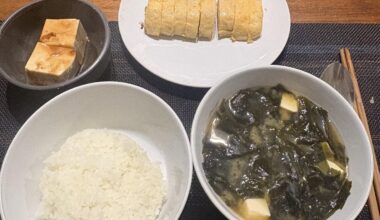 Homecooked Japanese inspired meal