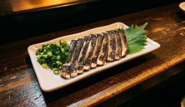 I absolutely love "Aburi Shime Saba”. It's mackerel that's been marinated in vinegar and then lightly seared.