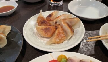 at "Tairiku" in Shinjuku have raised the bar for what constitutes delicious dumplings.