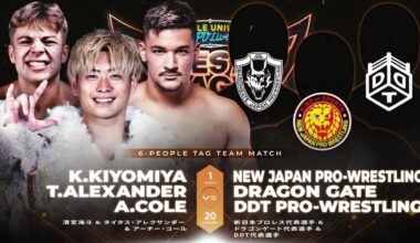 Kaito Kiyomiya, Titus Alexander & Archie Cole to face a trio made up of wrestlers from NJPW, DDT & DragonGate at WRESTLE MAGIC on 6.15