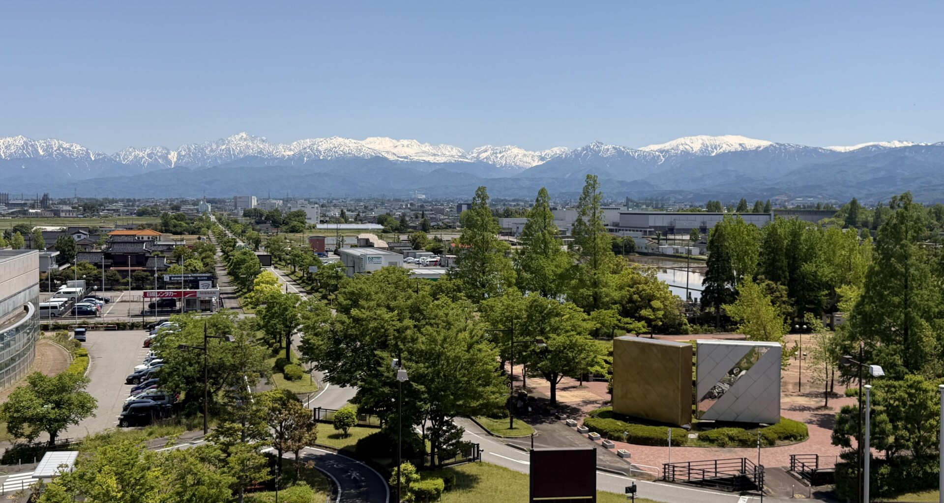 Tateyama Mt Range View from Toyama Airport