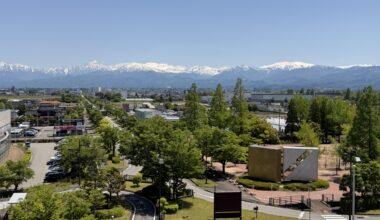 Tateyama Mt Range View from Toyama Airport