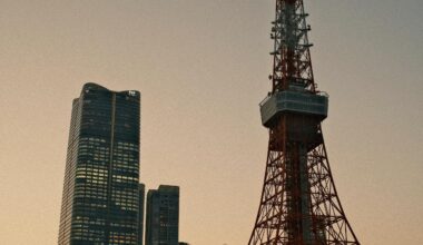 Tokyo Tower at dusk