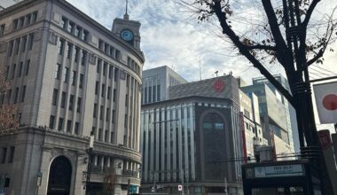 Ginza in morning, Dec '24