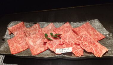 a course of Matsusaka wagyu