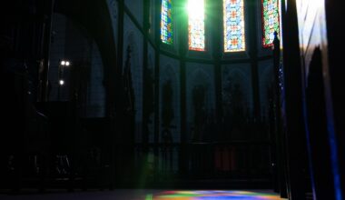 Caught in a rainbow at St. Francis Xavier's Cathedral (Meiji Mura) [OC]