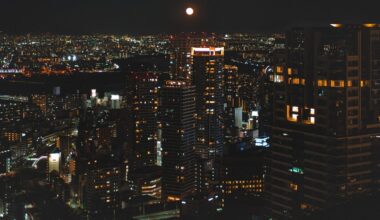 Full Moon over Osaka