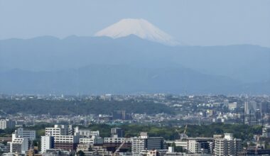 Fuji from carrot tower in sangenjaya
